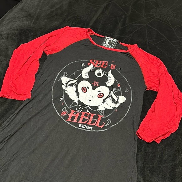 Killstar See You In Hell Pyjama Dress, Small - Picture 1 of 3